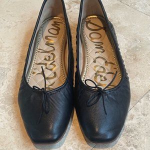 Sam Edelman Meg Square Toe Ballet Flat Black 7.5